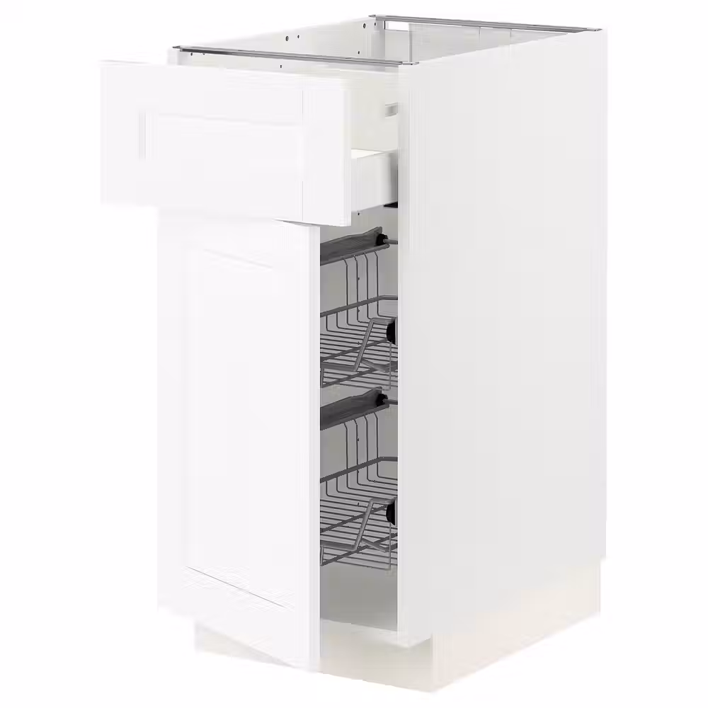 METOD / MAXIMERA Напольн шкаф с пров корз/ящ/дверью - фото 1