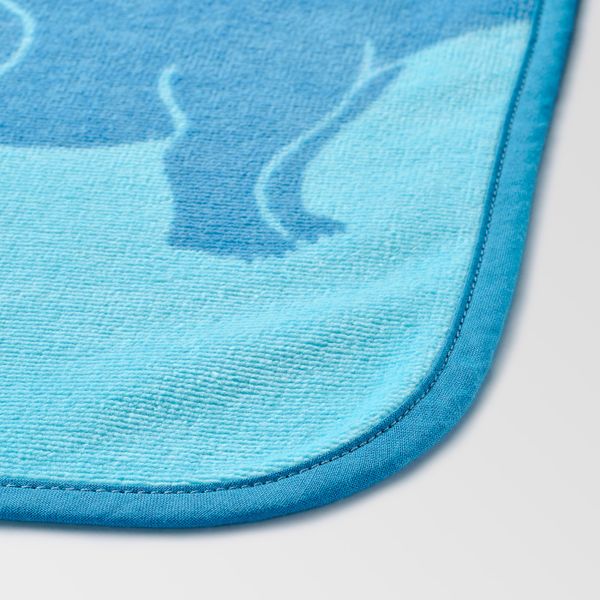 Полотенце с капюшоном, динозавр/синий 140x70 см IKEA JÄTTELIK ЙЭТТЕЛИК 304.641.97 - схема-чертеж с размерами