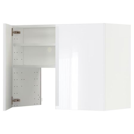 METOD Навесной шкаф д/вытяжки/полка/дверь - белый/Ringhult белый 80x60 см
