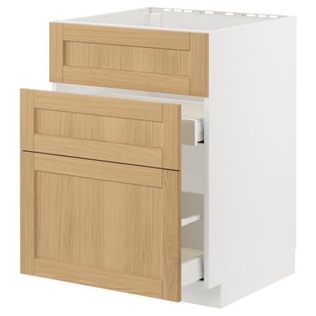 Шкаф под мойку + 3 фасада, 2 ящика IKEA METOD МЕТОД, MAXIMERA МАКСИМЕРА 695.091.52