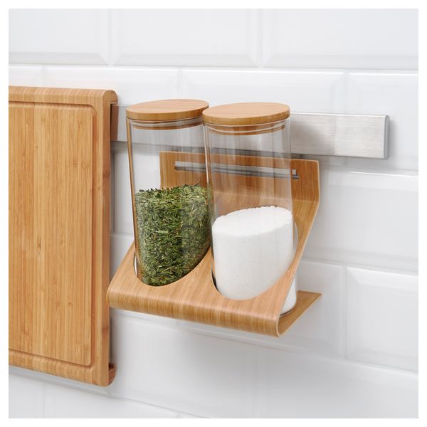 Подставка с контейнерами РИМФОРСА, стекло, бамбук - фото 2