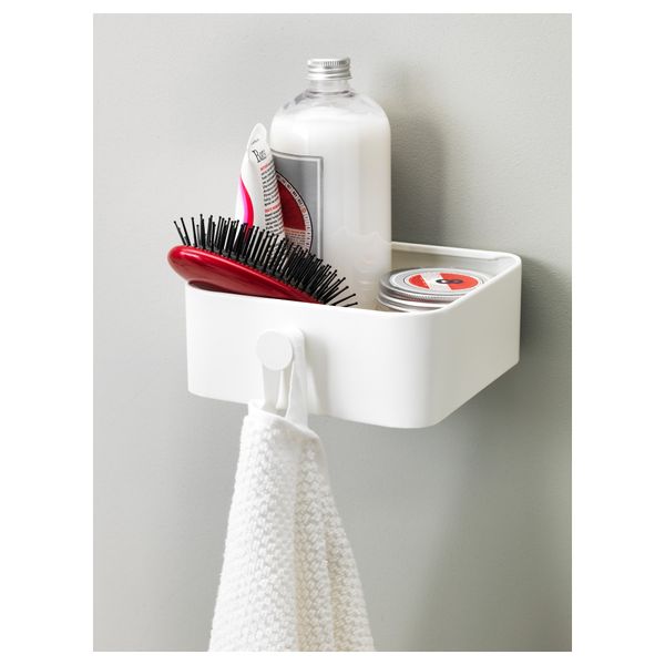 Модуль настенный с ручкой ЭНУДДЭН, белый (15x17 см) - схема-чертеж с размерами