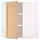 METOD Угловой навесной шкаф с полками - белый/Forsbacka дуб 68x80 см