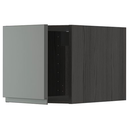 Верхний шкаф, черный, Voxtorp темно-серый, 40x40 см IKEA METOD МЕТОД 194.555.14