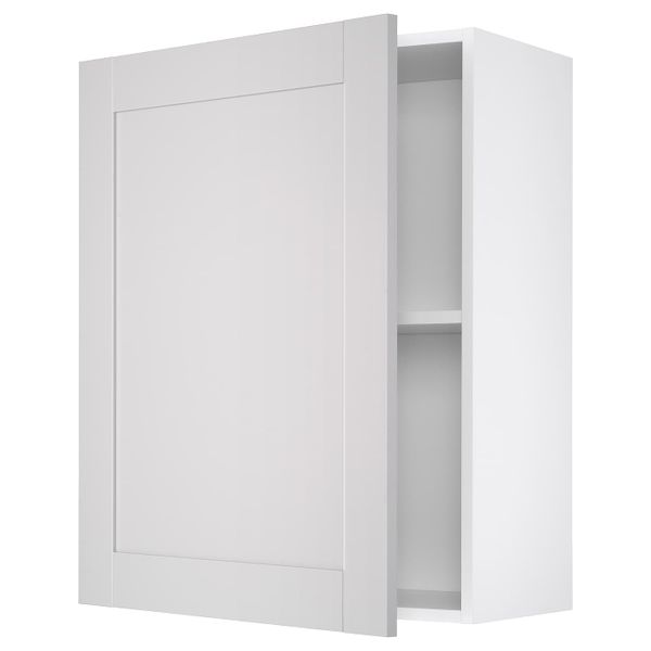 Навесной шкаф с дверцей, серый 60x75 см IKEA KNOXHULT КНОКСХУЛЬТ 204.879.91 - фото 2