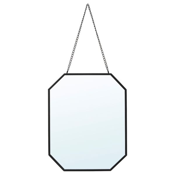 Зеркало, 20x25 см, черный IKEA LASSBYN ЛАССБЮН 405.381.45 - фото 1
