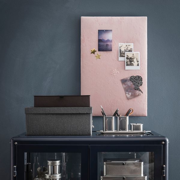 Доска для записей, с кнопками, светло-розовый 40x60 см IKEA SVENSÅS СВЕНСОС 904.587.54 - схема-чертеж с размерами