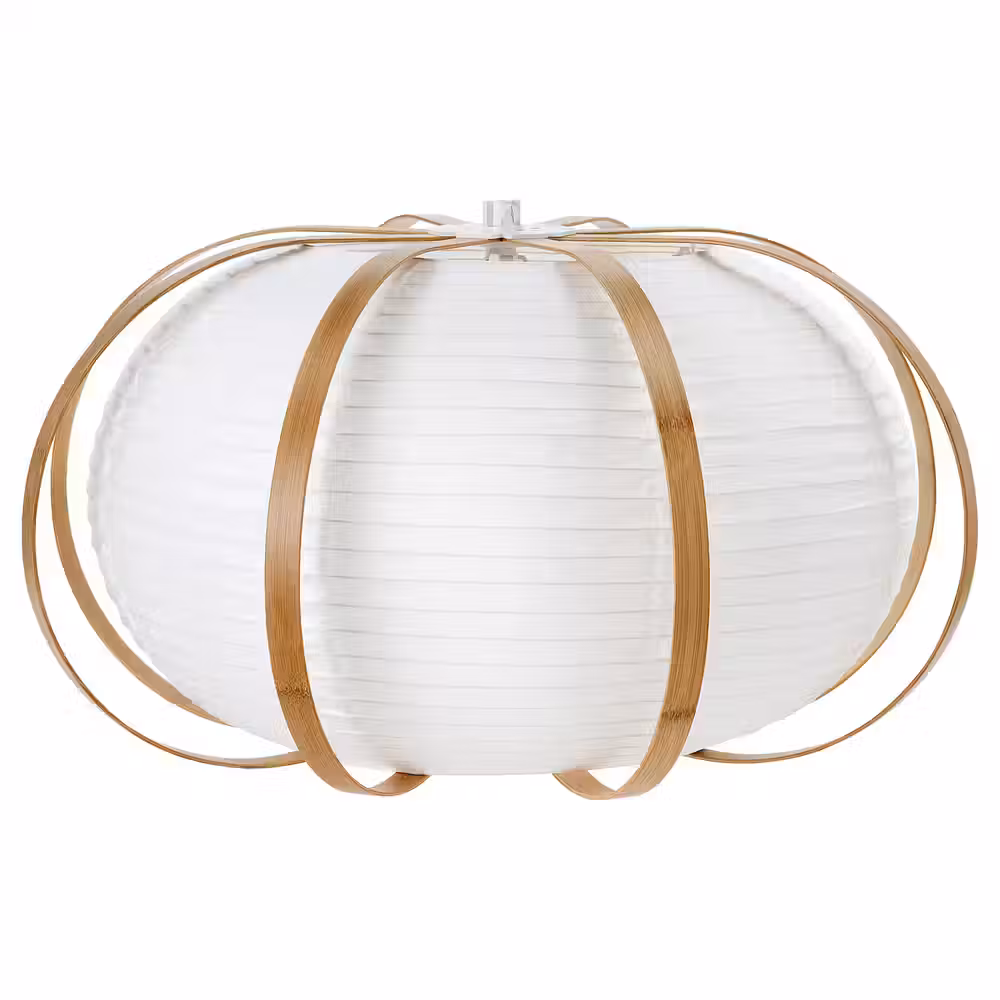 TAGGTOFS ТАГГТОФС Абажур для подвесн светильника - белый/бамбук 67 см - фото 1