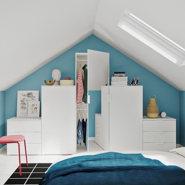 Регулируемая платяная штанга, белый 60-100 см IKEA HJÄLPA ХЭЛПА 004.978.30 - схема-чертеж с размерами