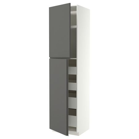 METOD / MAXIMERA Высокий шкаф/2дверцы/4ящика