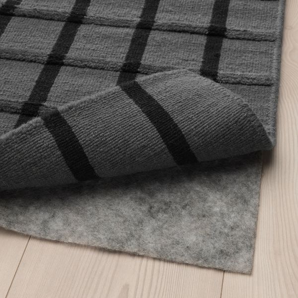 Ковер безворсовый, серый ручная работа серый, черный 170x240 см IKEA ФОУЛУМ 203.820.79 - схема-чертеж с размерами
