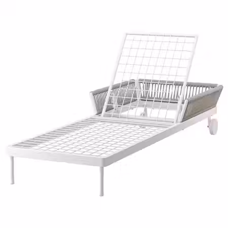 SEGERÖN Шезлонг - белый/бежевый