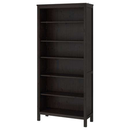 Стеллаж, черно-коричневый 90x197 см IKEA HEMNES ХЕМНЭС 603.734.26