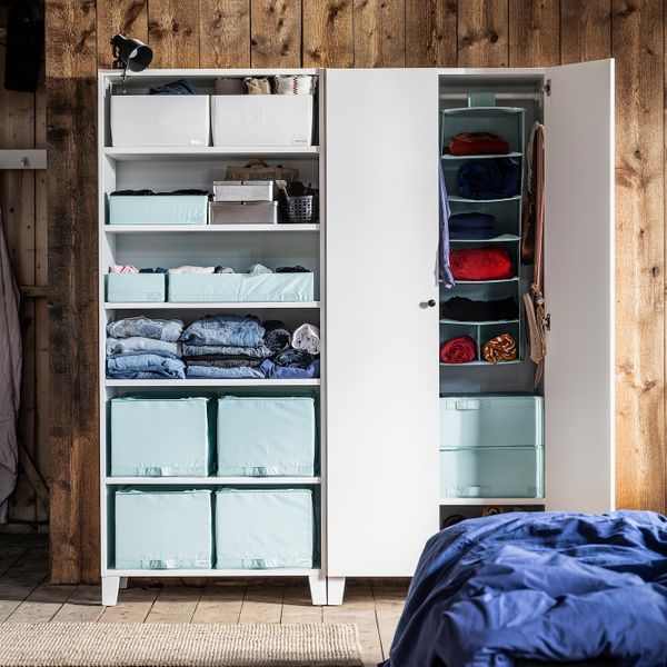 Сумка для хранения, светлая бирюза 55x51x18 см IKEA STUK СТУК 604.716.53 - фото 2