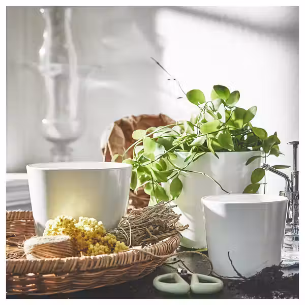 SOJABÖNA СОЙАБОНА Кашпо - белый 12 см - фото 3