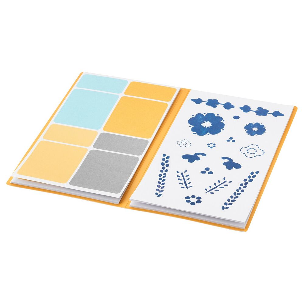 Папка с наклейками, белый, синий IKEA АНИЛИНАРЕ 104.280.06 - фото 1