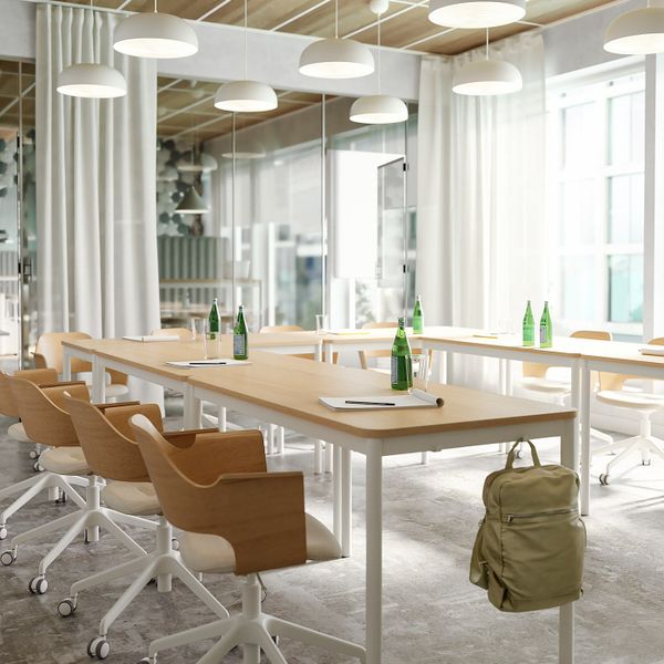 Стол, дубовый шпон, беленый/белый 130x70 см IKEA TOMMARYD ТОММАРЮД 293.875.10 - фото 4