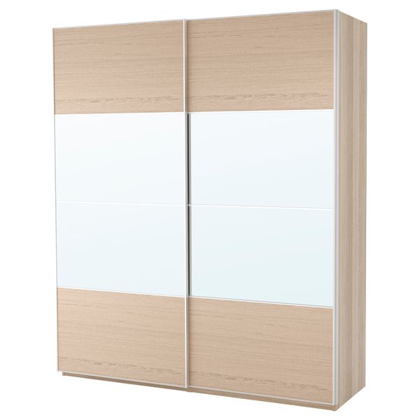 Гардероб ПАКС, под беленый дуб, Аули Ильсенг (200x66x236 см) - фото 2