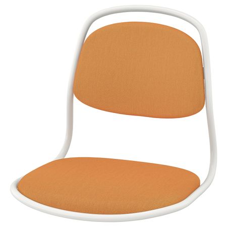 Сиденье со спинкой, белый/Висле темно-желтый IKEA ÖRFJÄLL ОРФЬЕЛЛЬ 704.263.06