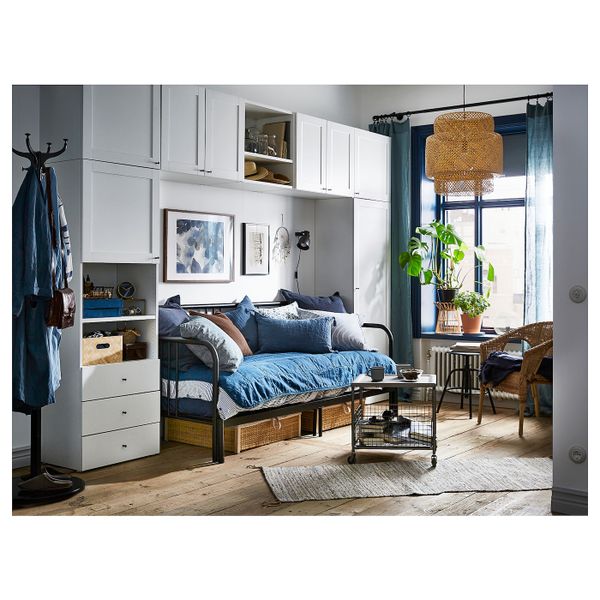 Гардероб, белый/Фоннес Саннидаль 340x42x241 см IKEA ОПХУС 492.483.68 - фото 5