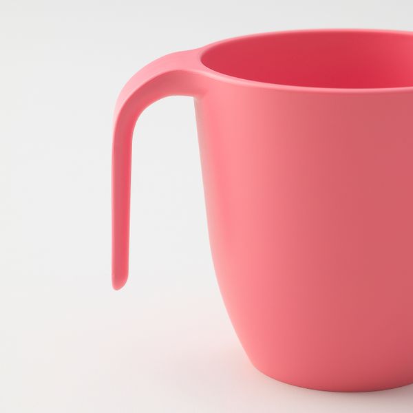 Кружка, светло-красный/желтый 25 сл IKEA HEROISK ХЭРОИСК 904.268.62 - фото 4