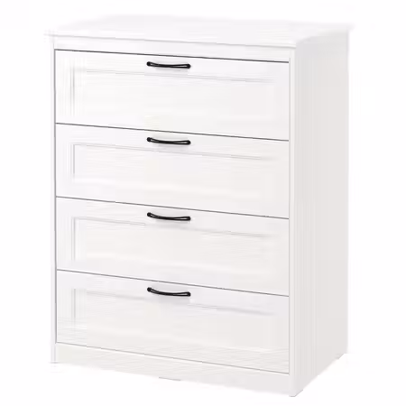 SONGESAND Комод с 4 ящиками - белый 82x104 см
