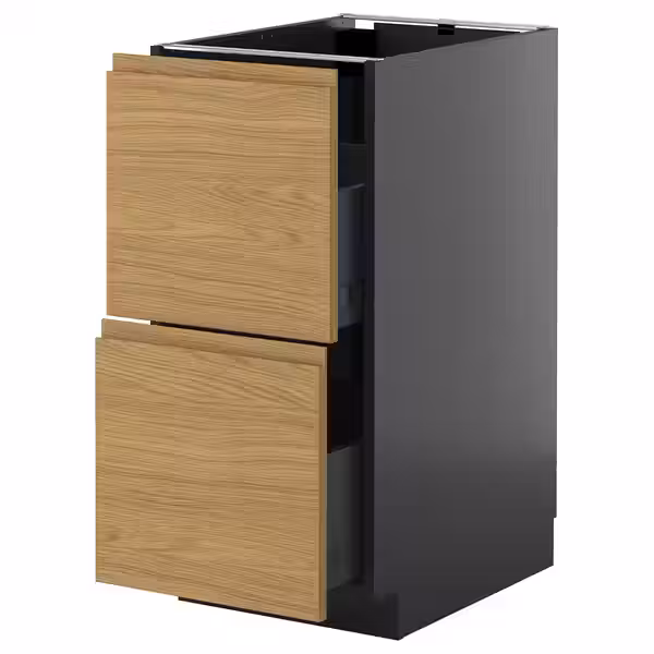 METOD / KNIVSHULT Напольный шкаф 2фасада/2выс ящика - фото 1