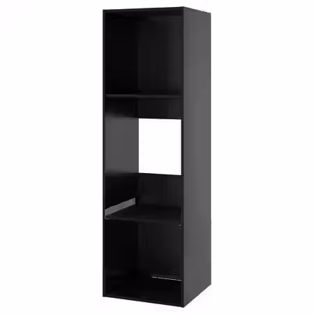 METOD Каркас высокого шкафа д/духов/холод - черно-серый 60x60x200 см