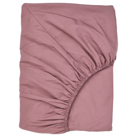 Простыня натяжная, темно-розовый 160x200 см IKEA ULLVIDE УЛЛЬВИДЕ 004.614.59