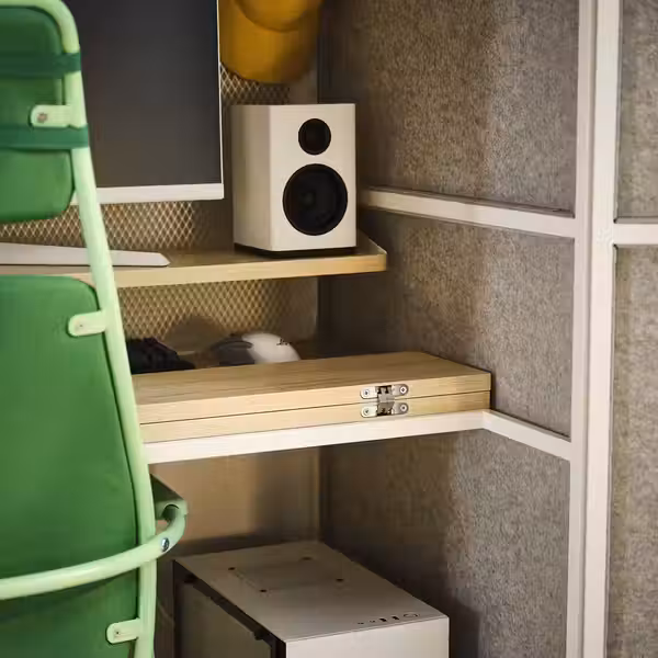 BRÄNNBOLL БРЭННБОЛЛ Игровая станция - светло-серый/белый 100x72x180 см - фото 6