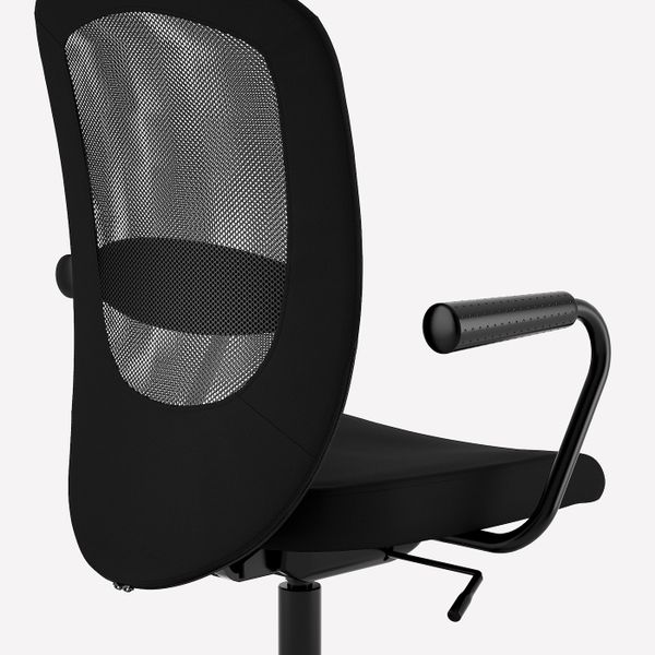 Рабочий стул с подлокотниками, черный IKEA FLINTAN ФЛИНТАН / NOMINELL НОМИНЕЛЬ 392.081.98 - фото 3