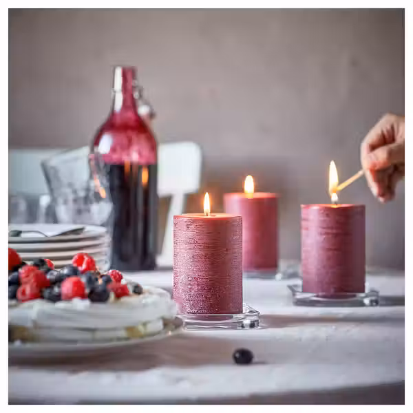 STÖRTSKÖN СТЁРТСКЁН Ароматическая формовая свеча - Ягоды/красный 30 ч - фото 3