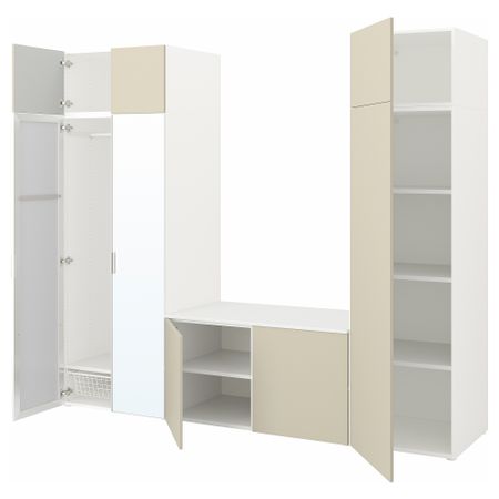 Гардероб с 8 дверями, 260x57x221 cm IKEA PLATSA ПЛАТСАA ПЛАТСА 394.296.23