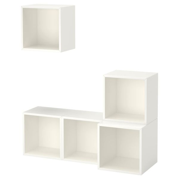 Комбинация настенных шкафов, белый 105x35x120 см IKEA EKET ЭКЕТ 691.888.44 - фото 1