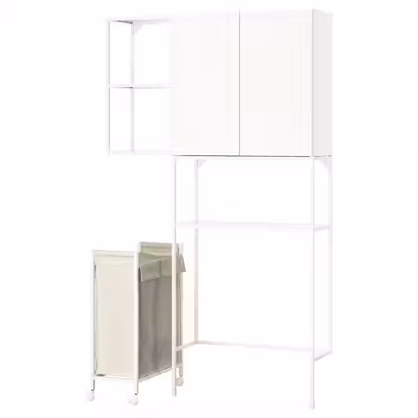 ENHET Комбинация д/хранения - белый 120x32x204 см - фото 1