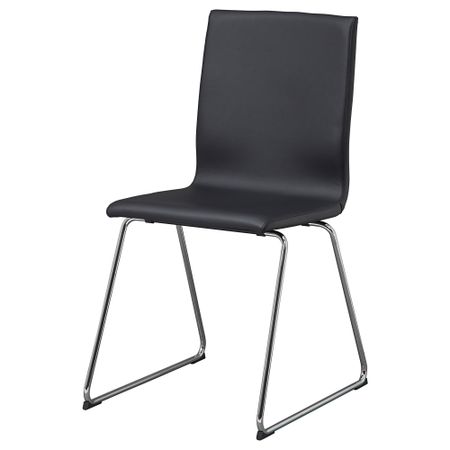 Стул ВОЛЬФГАНГ, хромированный, Идгульт черный