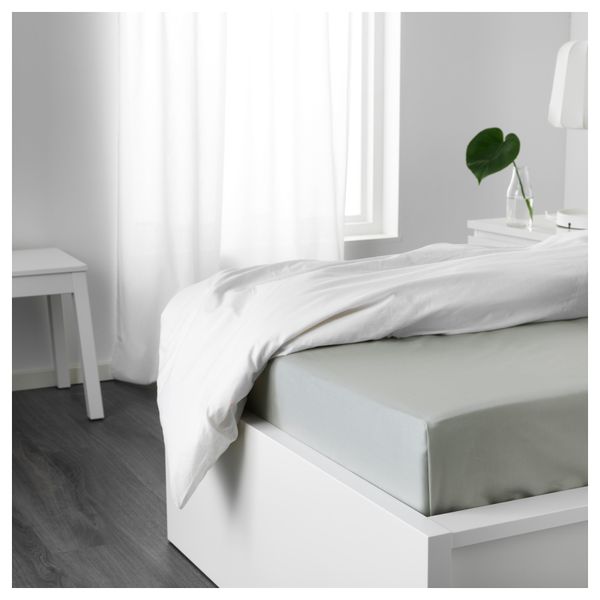 Простыня НАТТЭСМИН, светло-серый (150x260 см) - фото 4