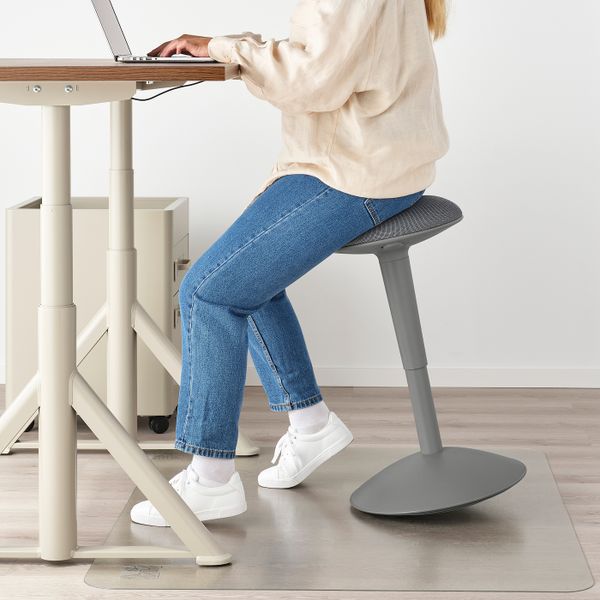 Высокий табурет, серый/Кабуса темно-серый IKEA NILSERIK НИЛЬС-ЭРИК 804.868.37 - схема-чертеж с размерами