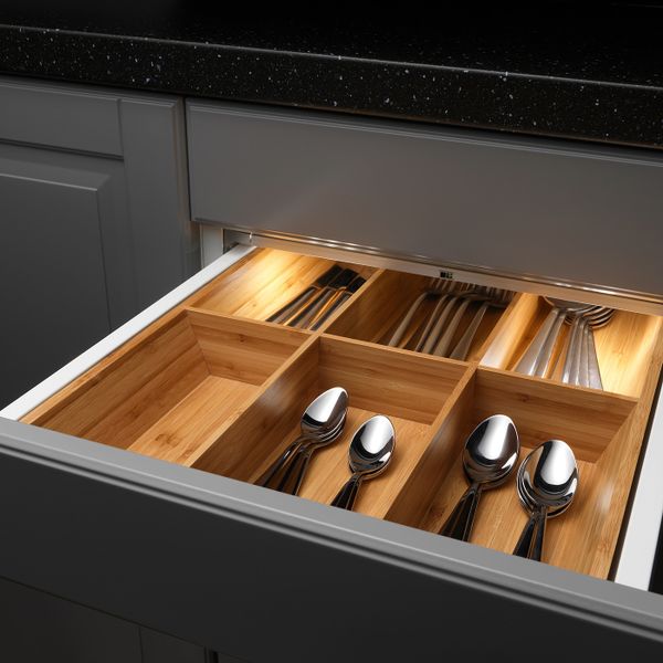 Подсветка для ящика, светодиодная, цвет алюминия 36 см IKEA OMLOPP ОМЛОПП 903.618.27 - схема-чертеж с размерами