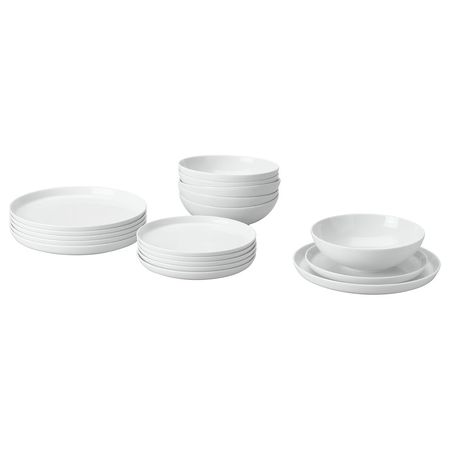 IKEA 365+ Сервиз,18 предметов - белый