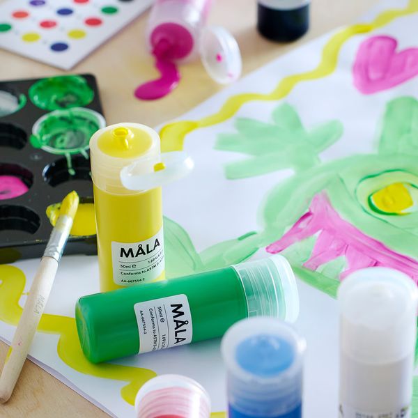 MÅLA Краски - разные цвета 400 мл - схема-чертеж с размерами