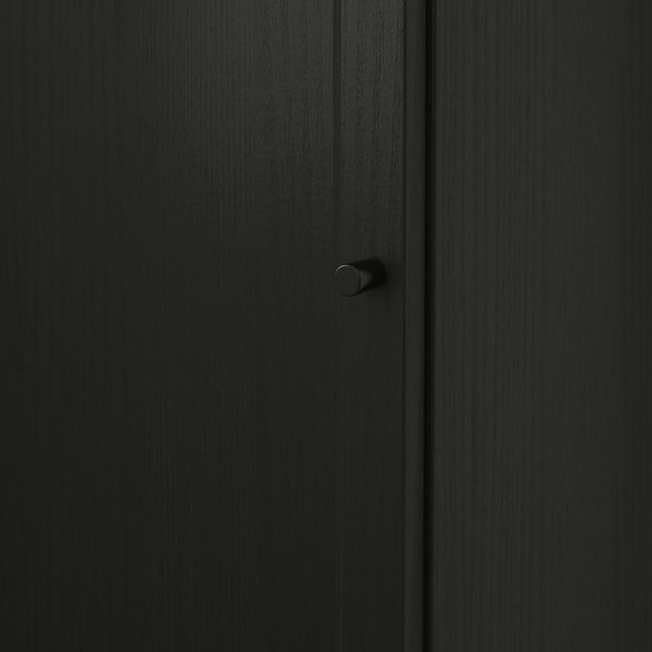 Стеллаж с дверью, 40x30x106 см, черно-коричневый IKEA BILLY БИЛЛИ, OXBERG ОКСБЕРГ 892.873.86 - фото 4