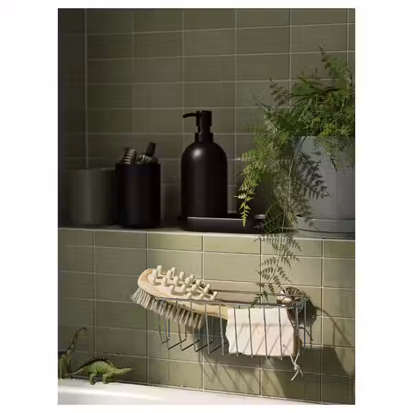 KROKFJORDEN Корзина/полка на присосках - оцинкованный 24x11 см - фото 4