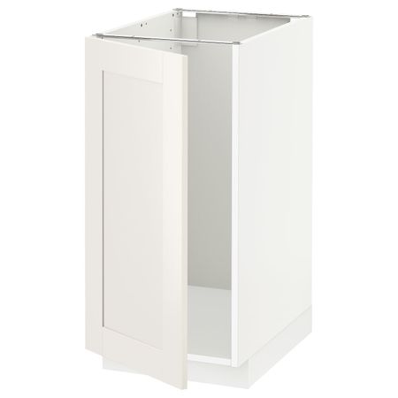 Напольный шкаф под мойку, сорт мусора, белый/Сэведаль белый 40x60 см IKEA METOD МЕТОД 694.455.65
