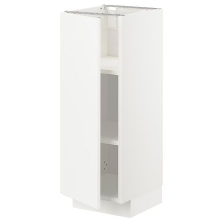 Напольный шкаф с полками, белый/Веддинге белый 30x37 см IKEA METOD МЕТОД 694.450.80