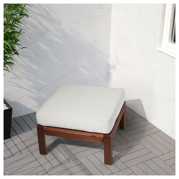 Стол, табурет секция, садовый ЭПЛАРО, коричневый коричневая морилка (63x63 см) - фото 5