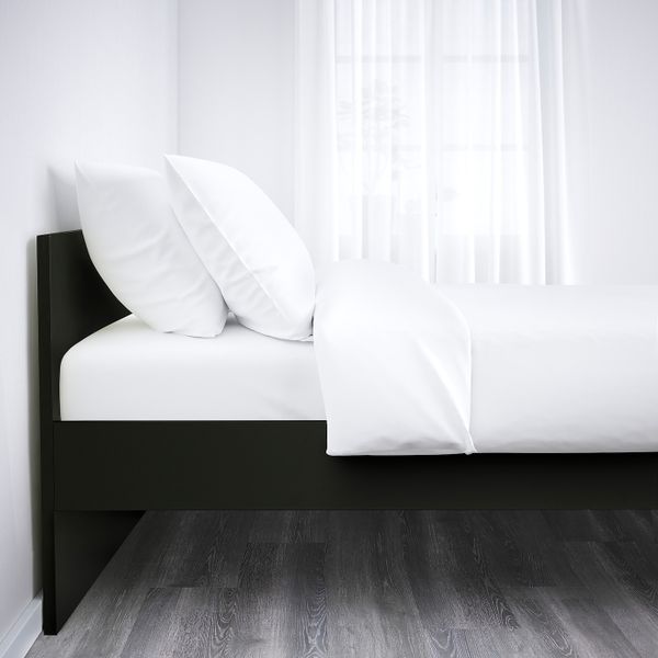 Каркас кровати, черный/Лонсет 160x200 см IKEA BRIMNES БРИМНЭС 593.909.93 - фото 4