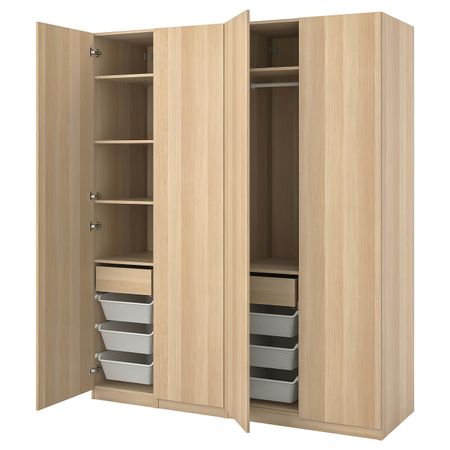 Гардероб, комбинация 200x60x236 см IKEA PAX ПАКС / FORSAND ФОРСАНД 494.187.18