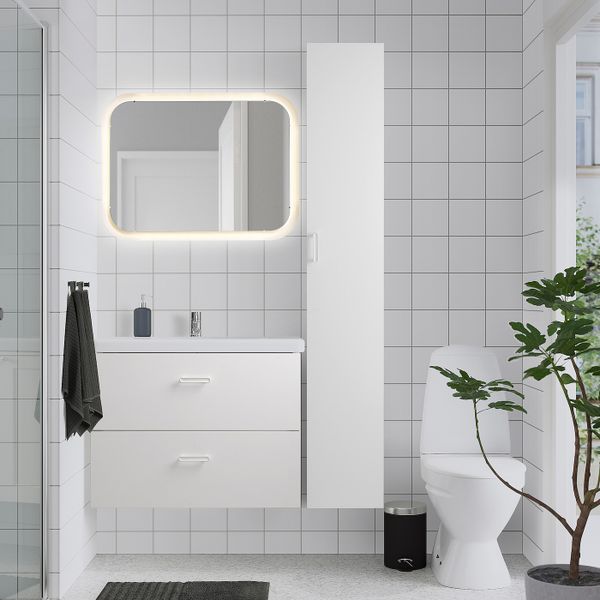 IKEA в интерьере ванной - схема-чертеж с размерами