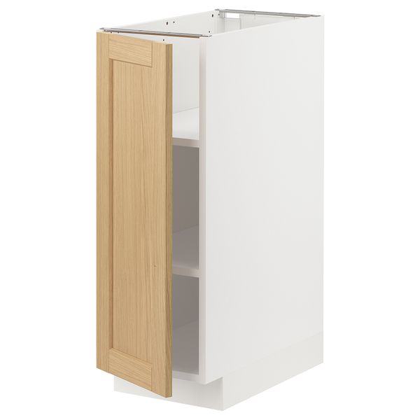 Напольный шкаф с полками, белый, Forsbacka дуб, 30x60 см IKEA METOD МЕТОД 295.090.93 - фото 2